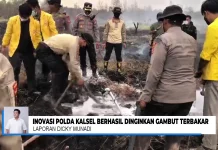 Polda Kalsel Kembangkan Inovasi Pemadaman Bara Lahan Gambut