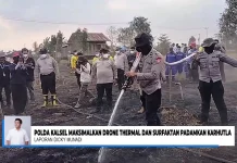 Titik Api Baru Muncul, Polda Kalsel Fokus Tangani Karhutla Dekat Bandara