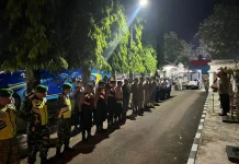 Ratusan Personel Gabungan Amankan Pemberangkatan Jemaah Haji Pandeglang