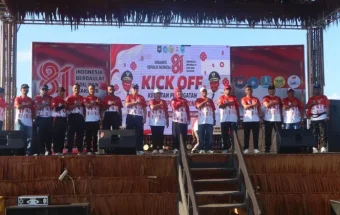 Kick Off HUT RI Ke-81: TP PKK dan Pemkab Biak Numfor Bangkitkan Semangat Nasionalisme