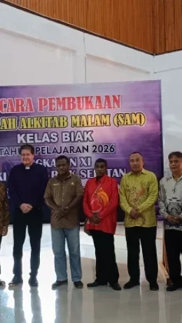 Pelaksanaan Sekolah Alkitab Malam (SAM) Kelas Biak Angkatan XI, Telah Dimulai