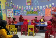Rombongan PAUD Skanto Keerom Study Tiru ke TK Angkasa dan PAUD Permata Insani Biak