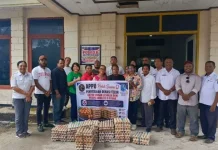 Telur Lokal Biak Disalurkan untuk Bantuan Gizi Para Korban Ledakan Dugaan Bom