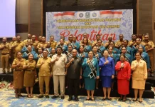 Ketua TP PKK dan Bunda Paud Se-Kabupaten Biak Numfor 2025–2030, Resmi Dilantik