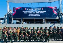 Pangdam XVII/Cenderawasih Lepas 900 Prajurit Satgas Pamtas RI-PNG