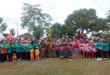 HAN 2026, TK Se-Kabupaten Biak Numfor Laksanakan Jalan Santai dan Senam Bersama