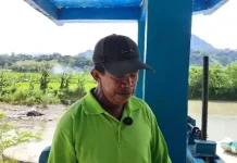 Petugas  Bendungan Pandit Sungai Cibeet Keluhkan Pintu Air Malfungsi