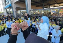 Senam Kuningan Melesat dan Goes meriahkan Fit and Fun di Kuningan