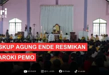 Uskup Agung Ende Resmikan Paroki St. Yohanes Maria Vianney Pemo