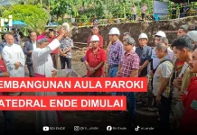 Pembangunan Aula Paroki Katedral Ende Dimulai