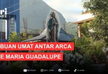 Perarakan Arca Ine Maria Guadalupe Warnai Doa Kebangsaan di Ende
