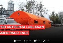BPBD Ende Siapkan Tenda Darurat Antisipasi Pasien RSUD Membludak