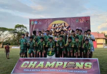 Gelora FC Sintang Juarai Liga Anak Sanggau