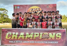 Spanda Tayan Hulu Juara Liga Anak Sanggau U-15