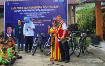 Kunjungan Menteri Pendidikan Dasar dan Menengah di SMK Negeri 1 Dharma Caraka