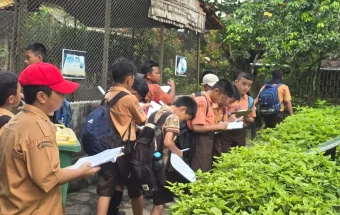 Kokurikuler SD Negeri 070975 Gunungsitoli di Museum Pusaka Nias