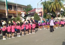 TK Hannablindow BNKP Gunungsitoli Lakukan Karnaval Paskah