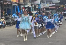 Lomba Parade Drumband Antar Sekolah di Kota Gunungsitoli
