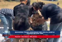 Mahasiswa Teknik Lingkungan UNEJ Kelola Sampah Organik Metode Teba