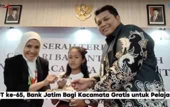 HUT ke-65, Bank Jatim Berbagi  Kacamata Gratis untuk Pelajar