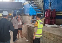 Polsek Karas Sidak Usaha di Magetan, Pastikan LPG Subsidi Tidak Disalahgunakan
