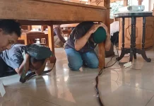 Gelar Simulasi, BMKG Adakan Sekolah Lapang di Magetan Ingatkan Potensi Gempa Darat