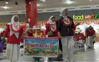 Ratusan Siswa Paud dan TK Se-Kota Makassar Mengikuti Lomba Pawai 17 Agustusan
