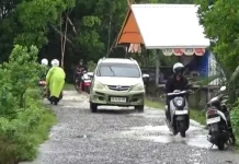 Akses Jalan Minasaupa Kecamatan Bontoa Maros Rusak Parah