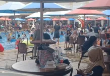 Waterboom Maros Tetap Ramai jelang Akhir Libur Lebaran