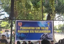 Satlantas Polrestabes Makassar Buatkan SIM TNI Angakatan Darat