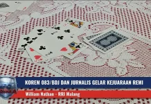 Wujud Silaturahmi, Korem 083/BDJ dan Jurnalis Gelar Kejuaraan Remi