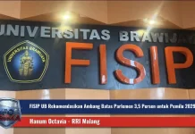 FISIP UB Rekomendasikan Parliamentary Threshold 3,5 Persen untuk Pemilu 2029