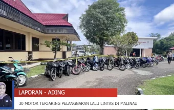 Satlantas Polres Malinau Perketat Patroli, 30 Unit Sepeda Motor Ditindak