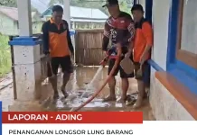 Pemulihan Pasca Tanah Longsor di Desa Lung Barang