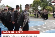 Enam Peserta Seleksi Polri di Malinau TMS pada Tahap Rikmin Awal