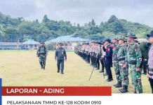 Kodim 0910 Malinau Gelar TMMD Ke-128 di Wilayah Perbatasan Desa Luso