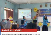 Mahasiswa ITKES WHS Bekali Pelajar Tangani Cedera