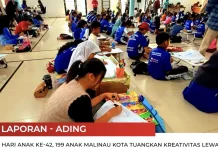 Semarak Hari Anak, Ratusan Anak Unjuk Kreativitas lewat Lomba Melukis