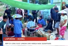 BBM Langka Sebulan, Harga di Long Sule Naik Jadi Rp62.000