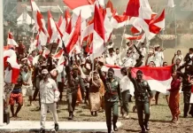 Momen Peringatan Delapan Dekade Peristiwa Merah Putih di Sulut