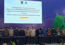 Menkum Resmikan 1.839 Pos Bantuan Hukum di Sulut