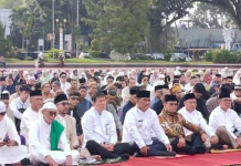 Momen Salat Idul Fitri di Manado
