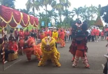 Tim Barongsai Papua Barat Meriahkan Perayaan Imlek di Manokwari