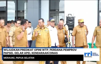 Wujudkan Predikat Opini WTP, Perdana Pemprov Papsel Gelar Apel Kendaraan Dinas