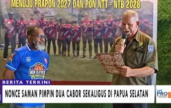 Nonce Saman Pimpin Dua Cabor Sekaligus di Papua Selatan