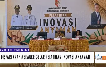 Disparekraf Merauke Gelar Pelatihan Inovasi Anyaman