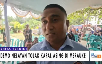 Demo Nelayan Tolak Kapal Asing di Merauke