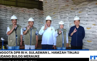 Anggota DPR RI H. Sulaeman L. Hamzah Tinjau Gudang BULOG Merauke