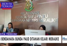 YM Bendahara Bunda PAUD Ditahan Kejari Merauke