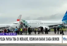 Kapolda Papua Resmikan Barak Siaga Brimob di Merauke